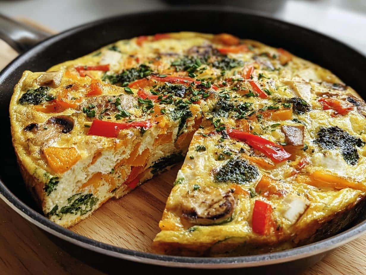 Vegetable Frittata: 1 Amazing Recipe - Vegetable Frittata - additional detail