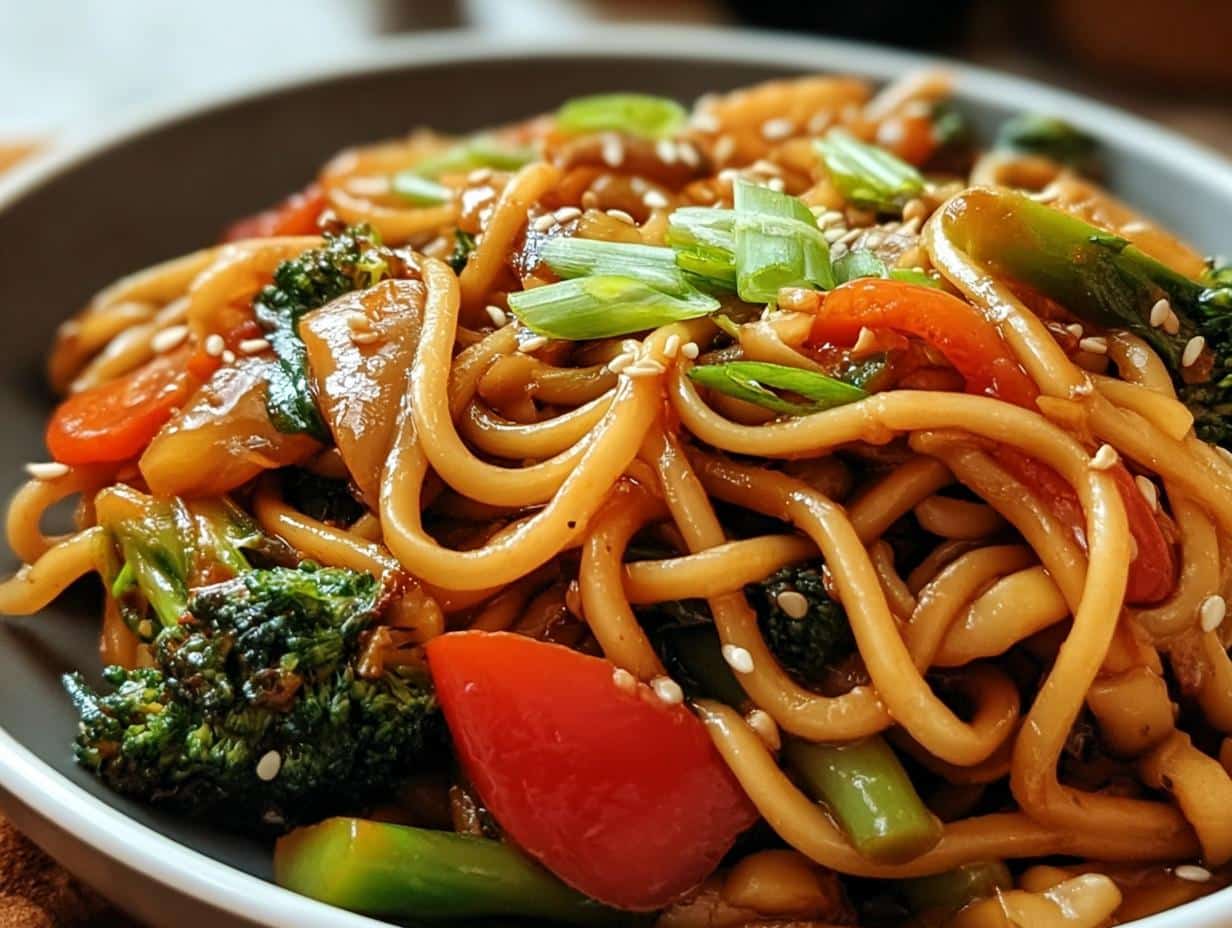 Ultimate Veggie Stir Fry Noodles in 30 Minutes - Veggie Stir Fry Noodles - additional detail