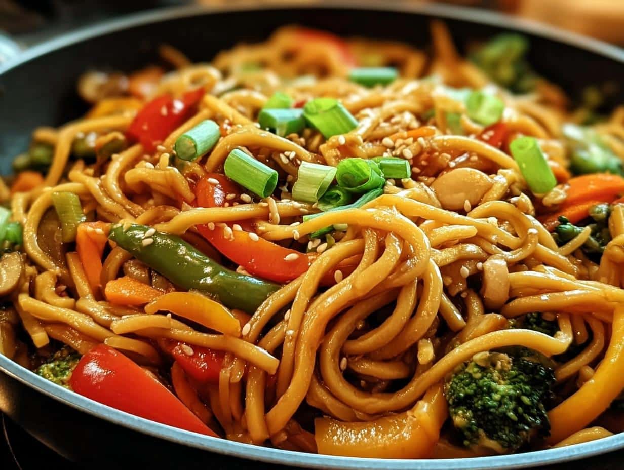 Ultimate Veggie Stir Fry Noodles in 30 Minutes - Veggie Stir Fry Noodles - additional detail