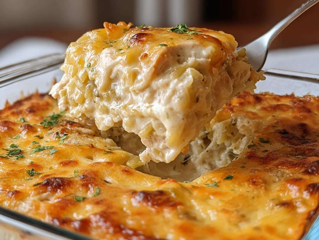 Creamy Chicken Rice Casserole: 1 Amazing Comfort Dish - Creamy Chicken Rice Casserole - additional detail