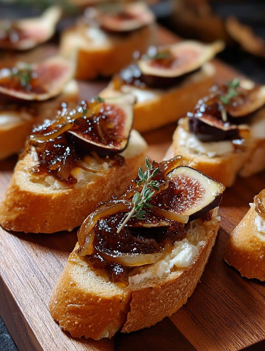 Crostini Caramelized Onion Fig