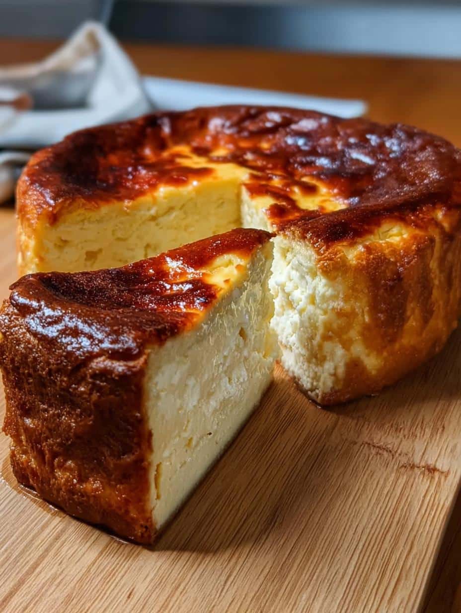 Loaf Pan Basque Cheesecake