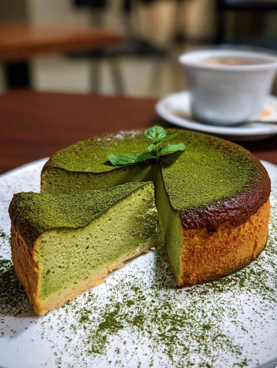 Matcha Japanese Cheesecake