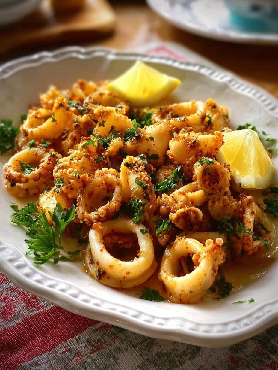Sauteed Cajun Calamari: 5-Minute Tender Amazing! - Sauteed Cajun Calamari - additional detail