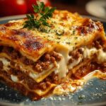 Beef Cheese Lasagna For