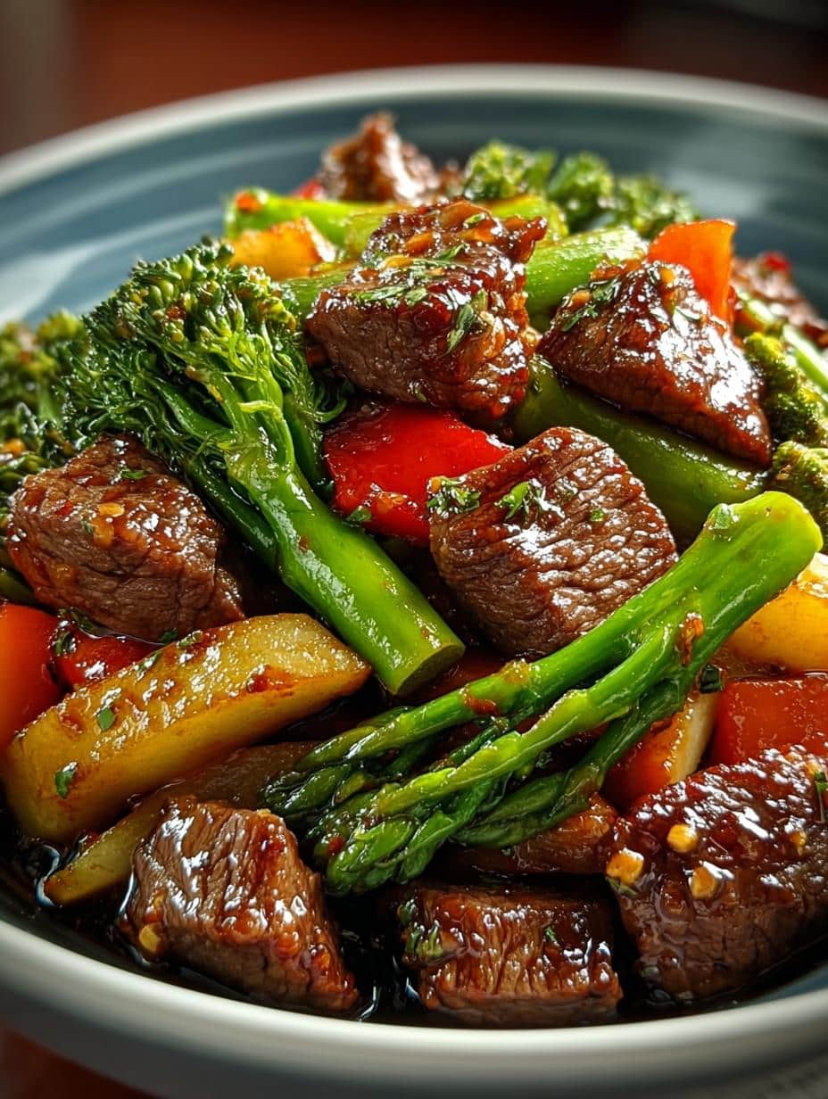 Delicious Beef Veggie Stir Fry in 25 Minutes - Beef Veggie Stir Fry - main visual representation
