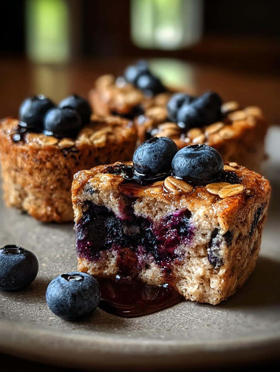 Easy Blueberry Oatmeal Pancake Bites for Your Morning Boost - Blueberry Oatmeal Pancake Bites - main visual representation
