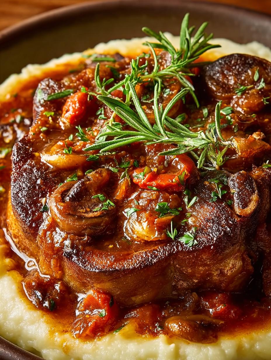 Braised Osso Buco with Mushrooms: A Comforting Delight - Braised Osso Buco with - additional detail