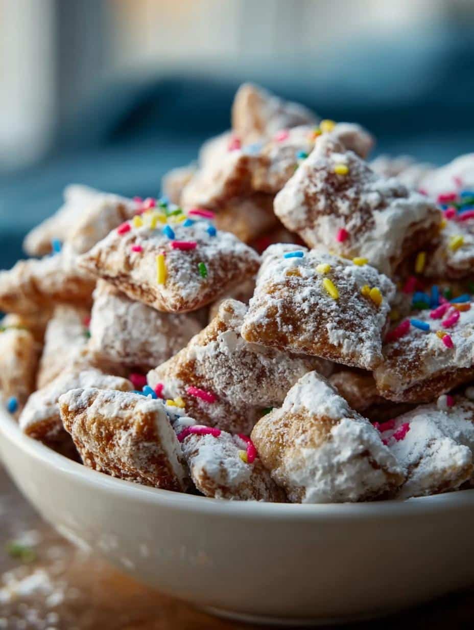 Cake Batter Puppy Chow
