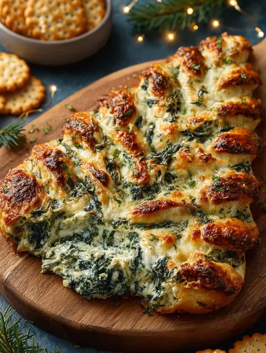 Best HD Pictures about  Christmas Tree Spinach Dip  with No AI Images