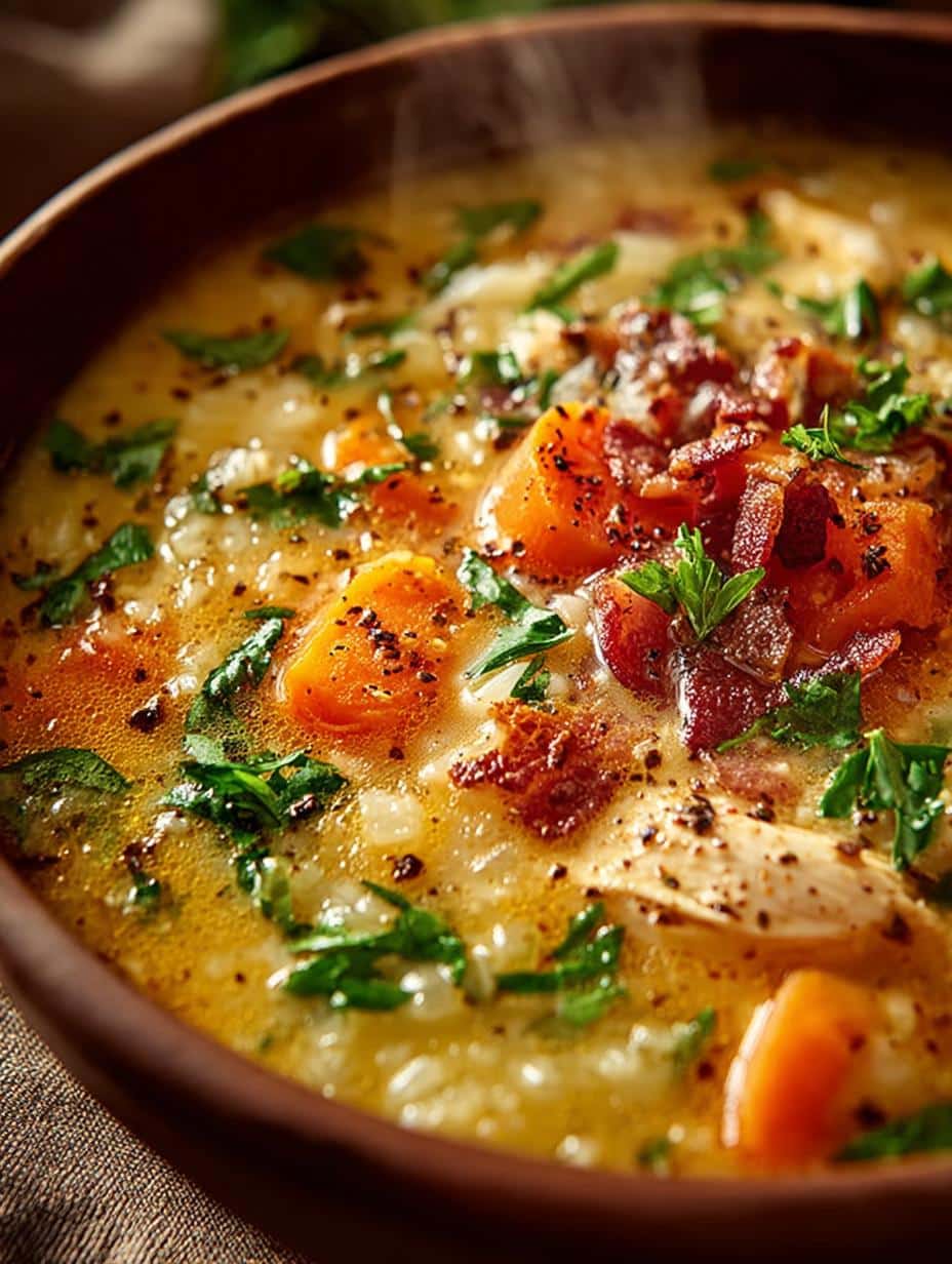 Creamy Chicken Broth Soup