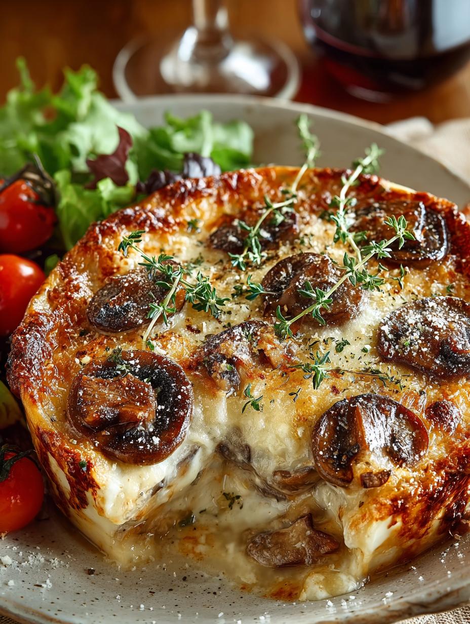 Creamy Porcini Mushroom Gruyere: 5 Comforting Layers - Creamy Porcini Mushroom Gruyere - additional detail