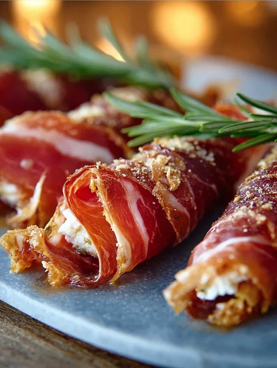 Crispy Prosciutto Wrapped Boursin: 6 Irresistible Bites - Crispy Prosciutto Wrapped Boursin - additional detail