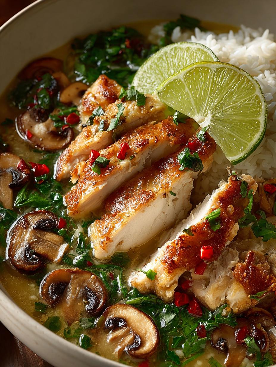 Ginger Lime Chicken Mushroom