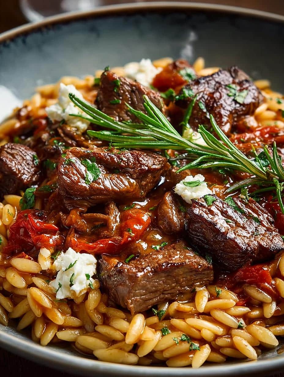Greek Style Lamb Orzo