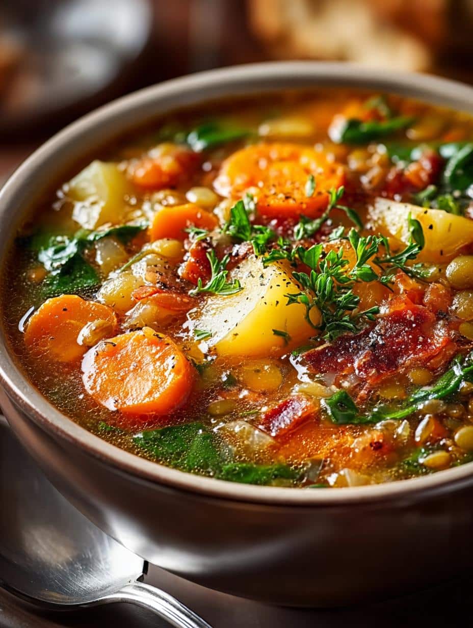 Hearty Lentil Vegetable Soup