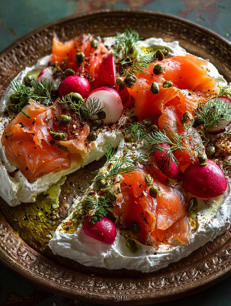 Labneh Platter with Smoked Salmon: A Delightful Mezze - Labneh Platter with Smoked - main visual representation