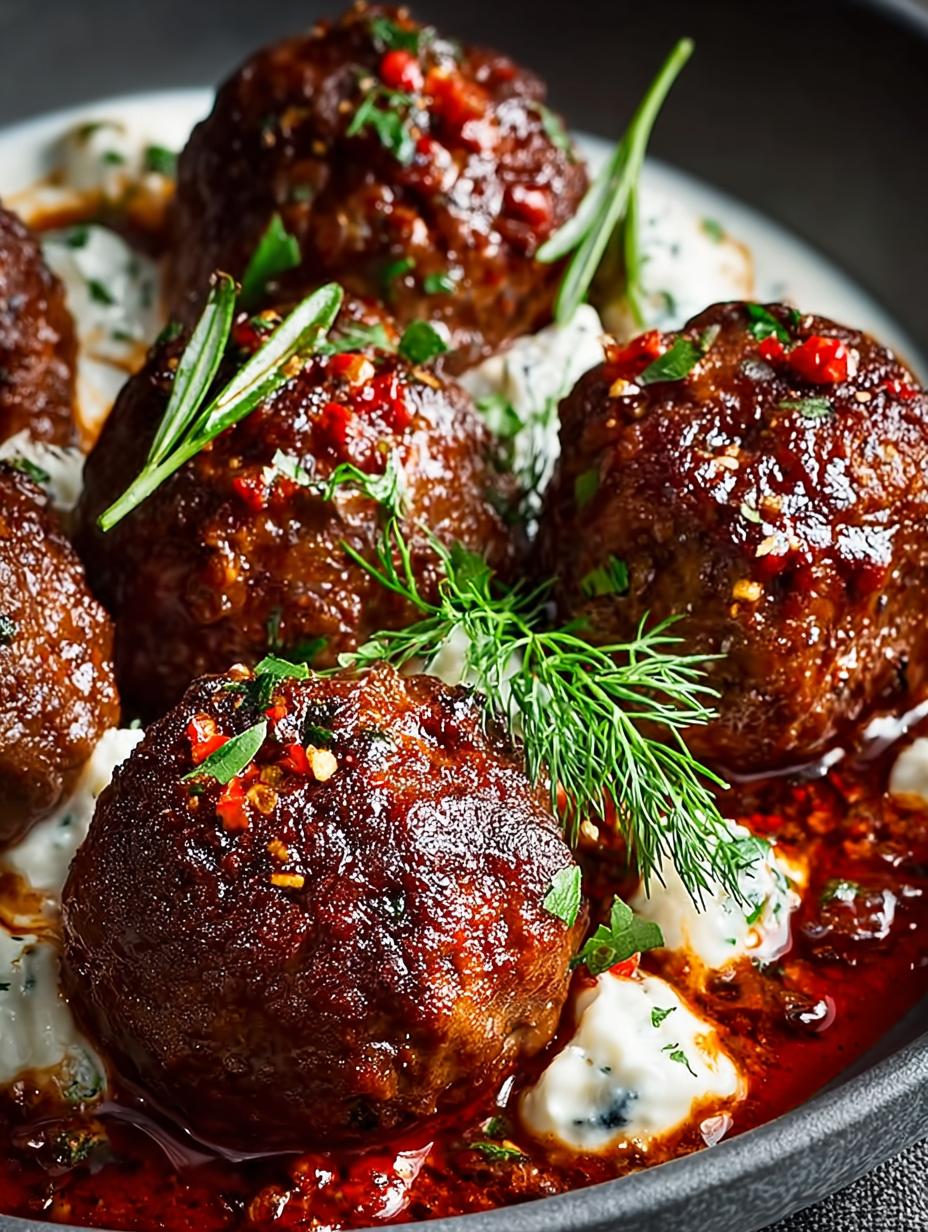 Lamb Beef Meatballs Spiced