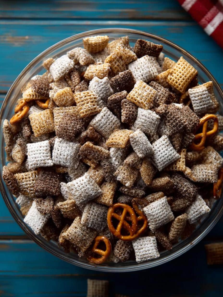 Puppy Chow Chex Mix: 5 Reasons You’ll Love This Snack - Puppy Chow Chex Mix - additional detail