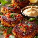 Salmon Cakes with Sriracha