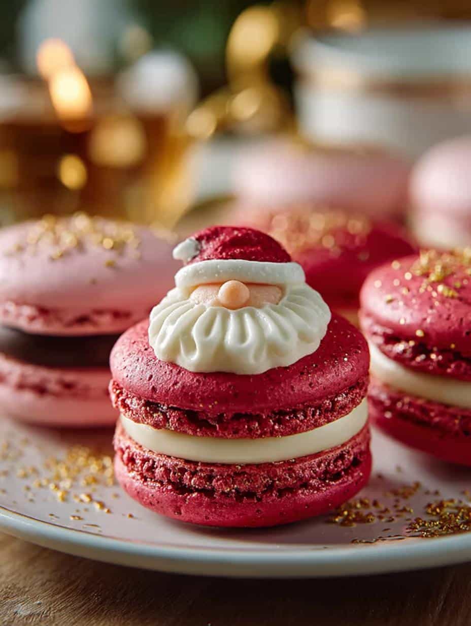Santa Claus Macarons: 20 Festive Treats for Christmas - Santa Claus Macarons - main visual representation