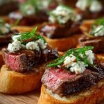 Steak Crostini with Horseradish