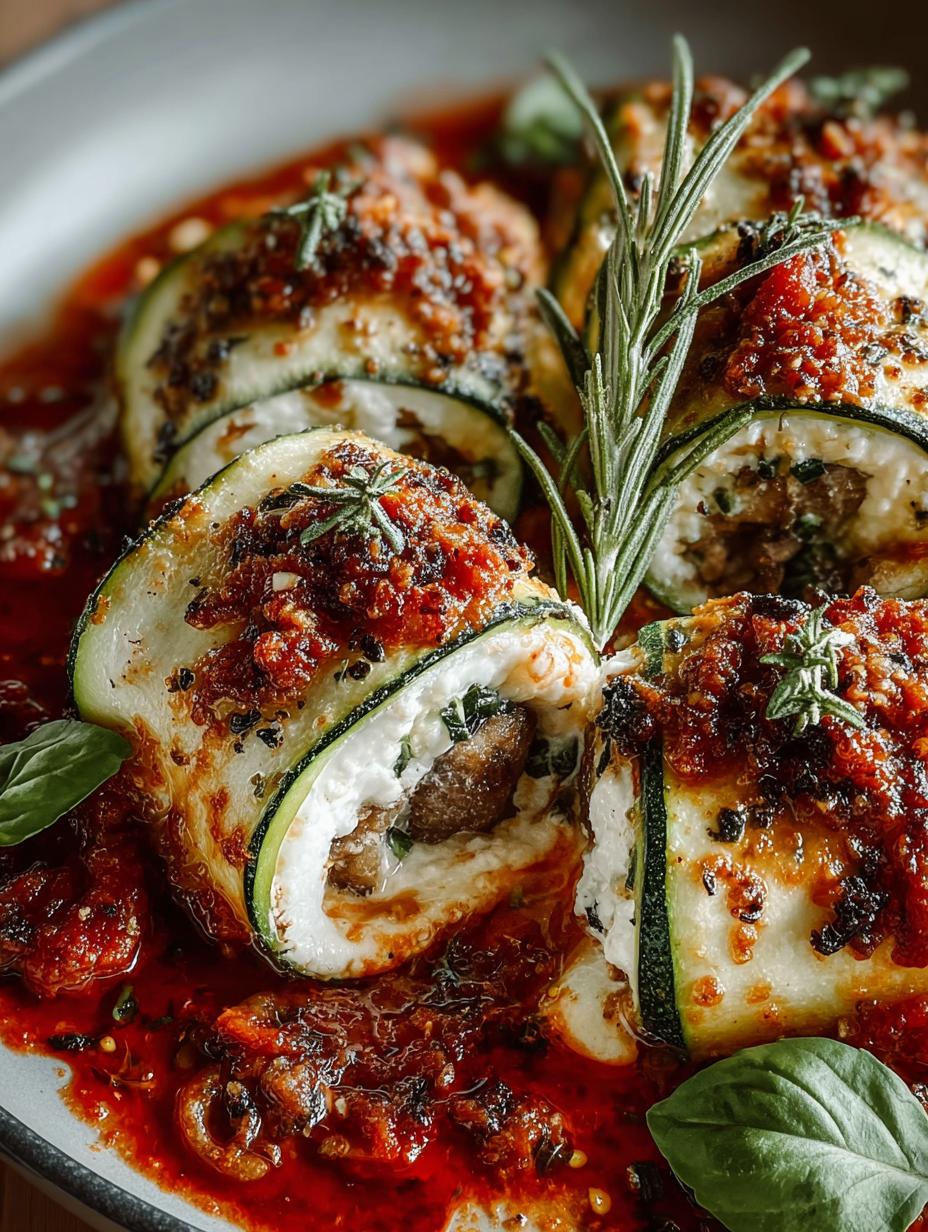 Zucchini Mushroom Ricotta Involtini