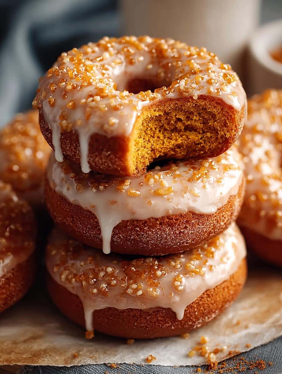 Baked Pumpkin Donuts: 12 Irresistible Fall Treats - Baked Pumpkin Donuts - additional detail