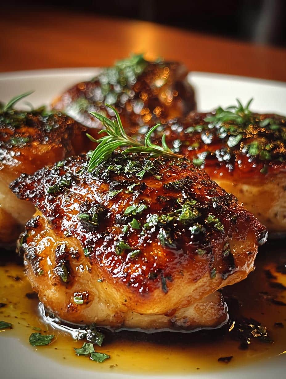 Balsamic Glazed Chicken Thighs
