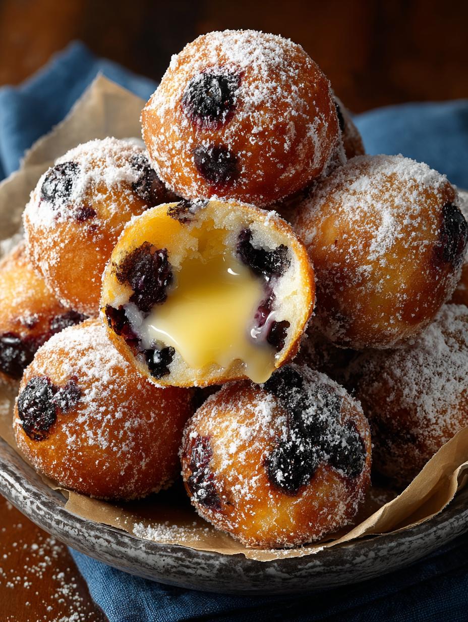 Delicious Blueberry Cake Donut Holes with Citrus Glaze - Blueberry Cake Donut Holes - additional detail