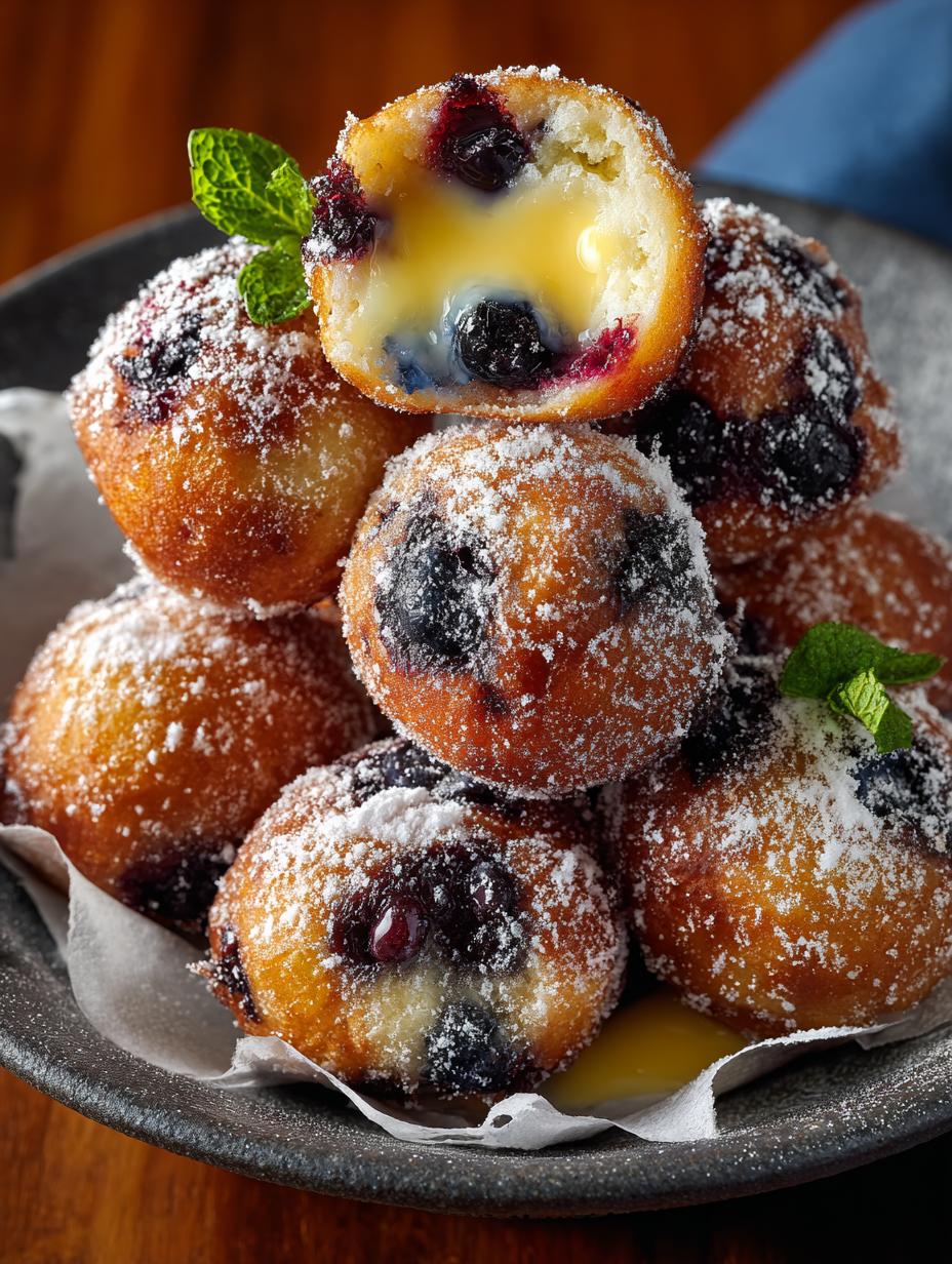 Blueberry Cake Donut Holes