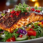 Cajun Salmon Crunch Salad