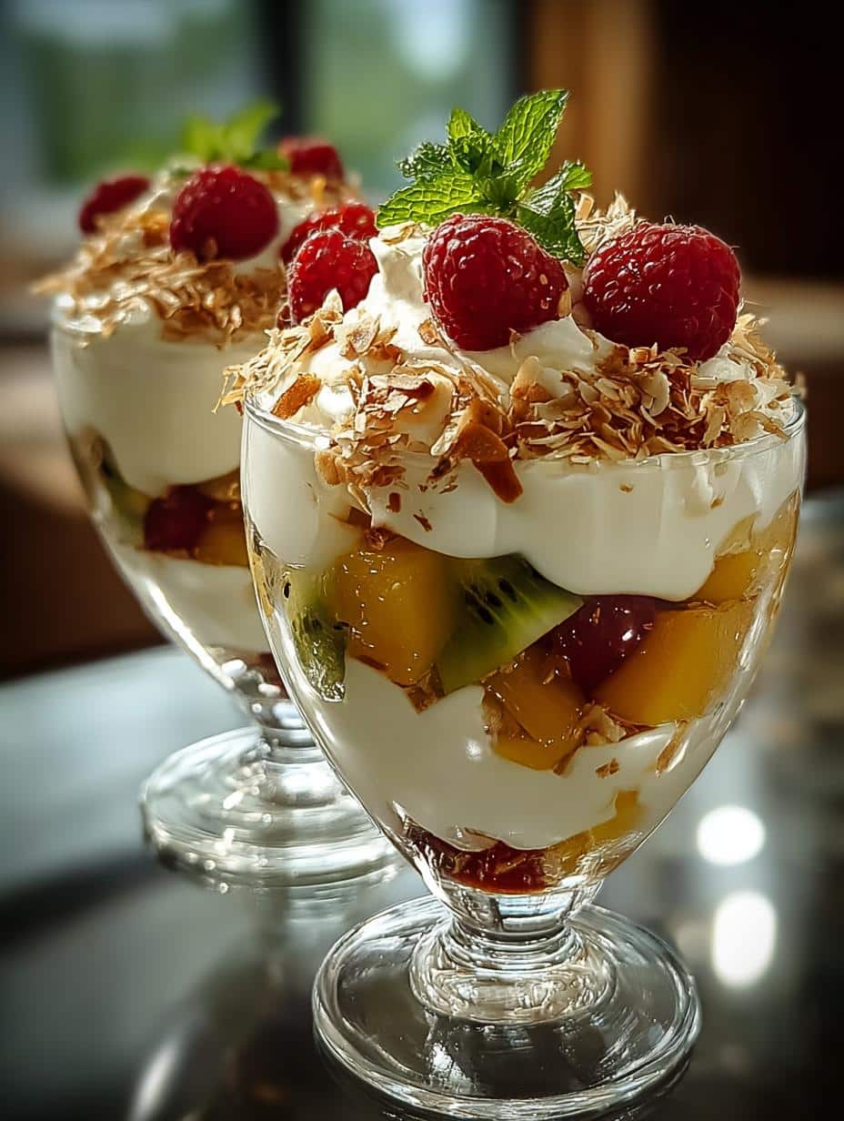 Coconut Vanilla Fruit Parfaits: 5 Ways to Delight Your Day - Coconut Vanilla Fruit Parfaits - additional detail
