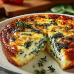 Cottage Cheese Spinach Crustless