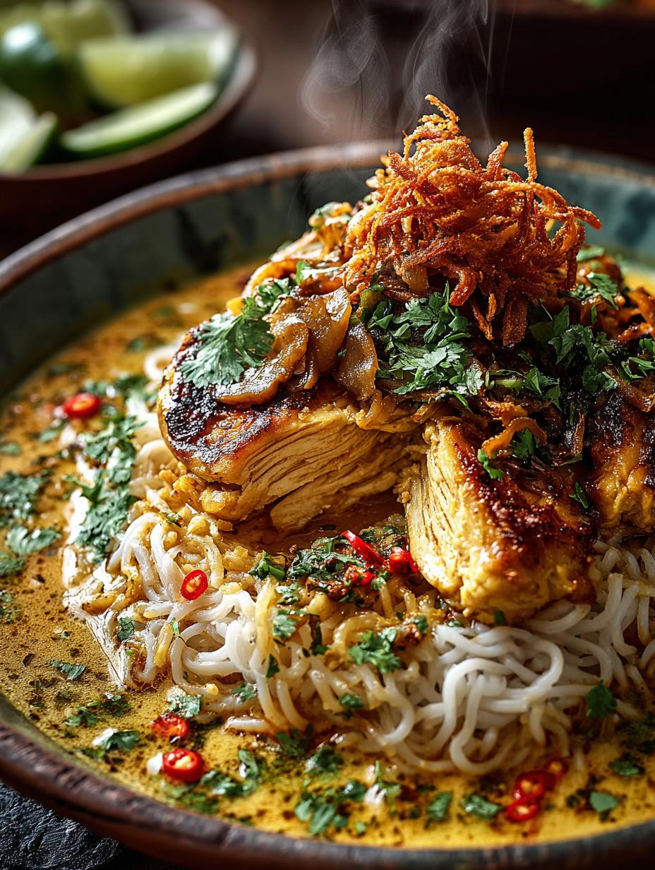 Creamy Coconut Chicken Khao: 5 Star Comfort Dish - Creamy Coconut Chicken Khao - additional detail