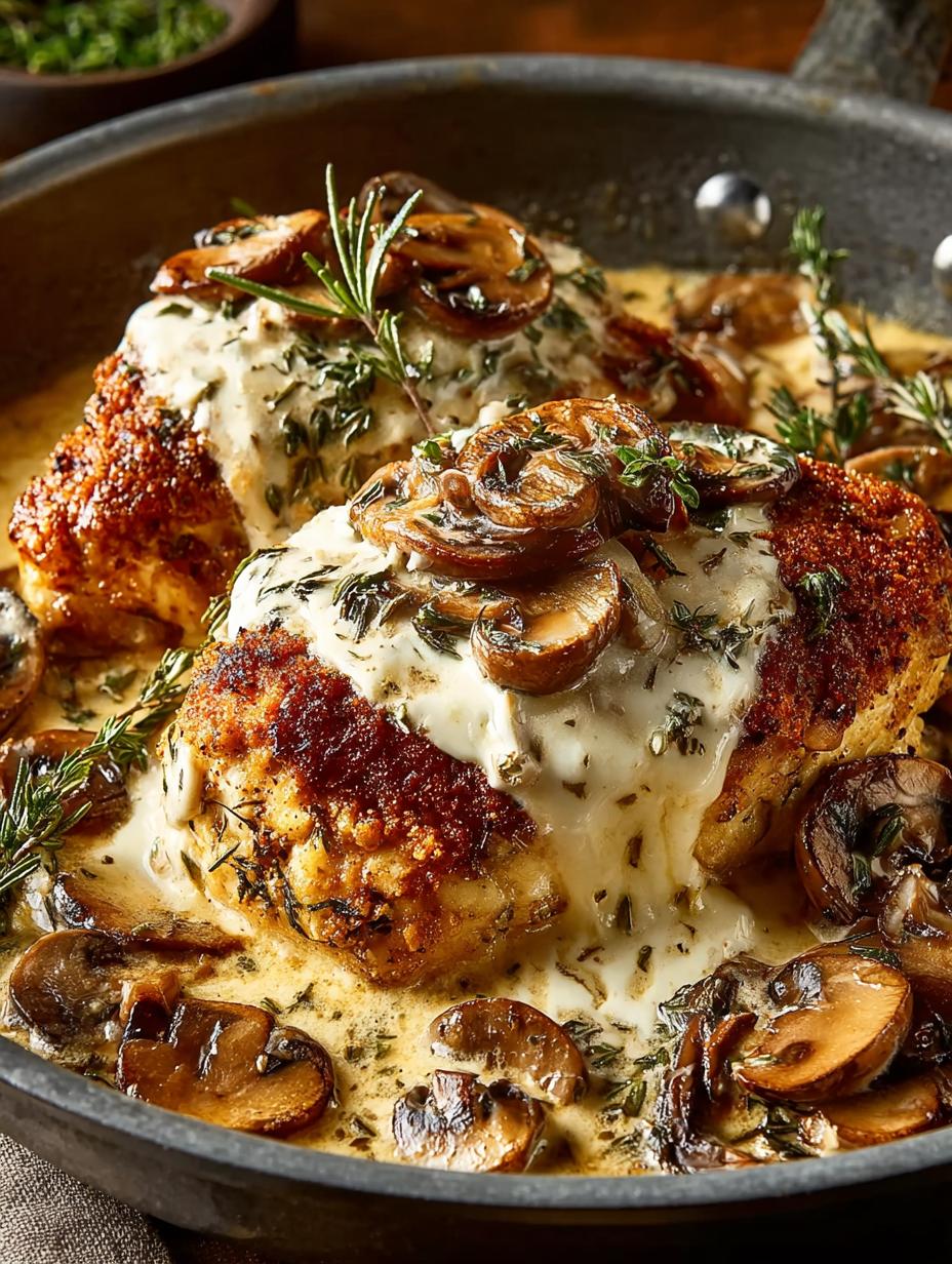 Creamy Mushroom Rosemary Chicken: 5 Delicious Variations - Creamy Mushroom Rosemary Chicken - main visual representation