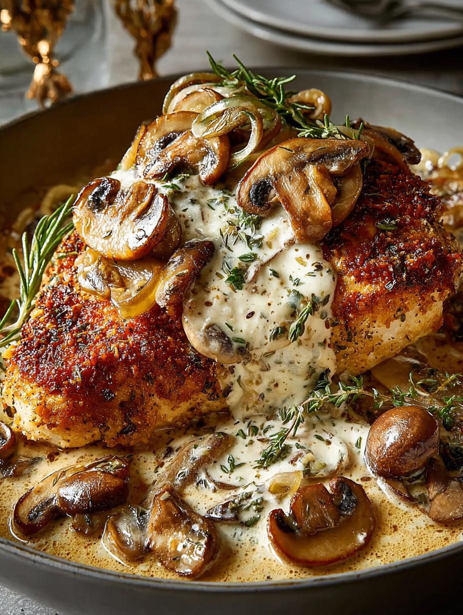 Creamy Mushroom Rosemary Chicken