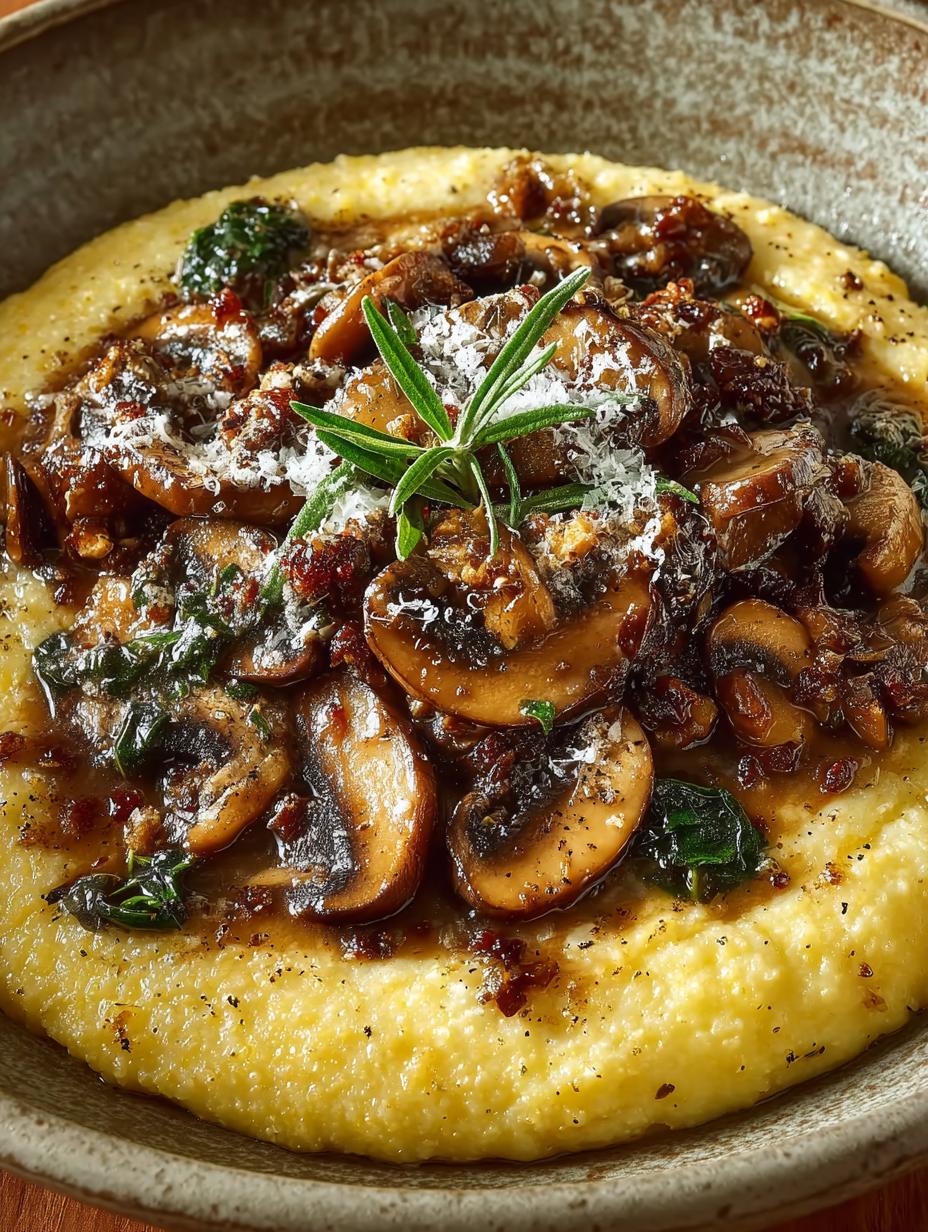 Creamy Polenta with Mushrooms