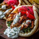 Creamy Tzatziki Chicken Gyros