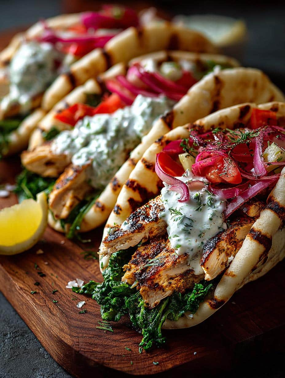 Creamy Tzatziki Chicken Gyros You Can't Resist - Creamy Tzatziki Chicken Gyros - additional detail