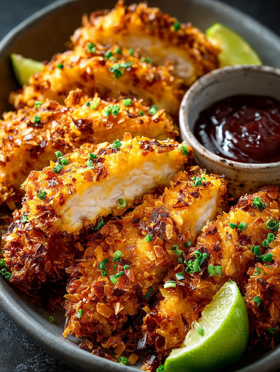 Crispy Coconut Cornflake Chicken
