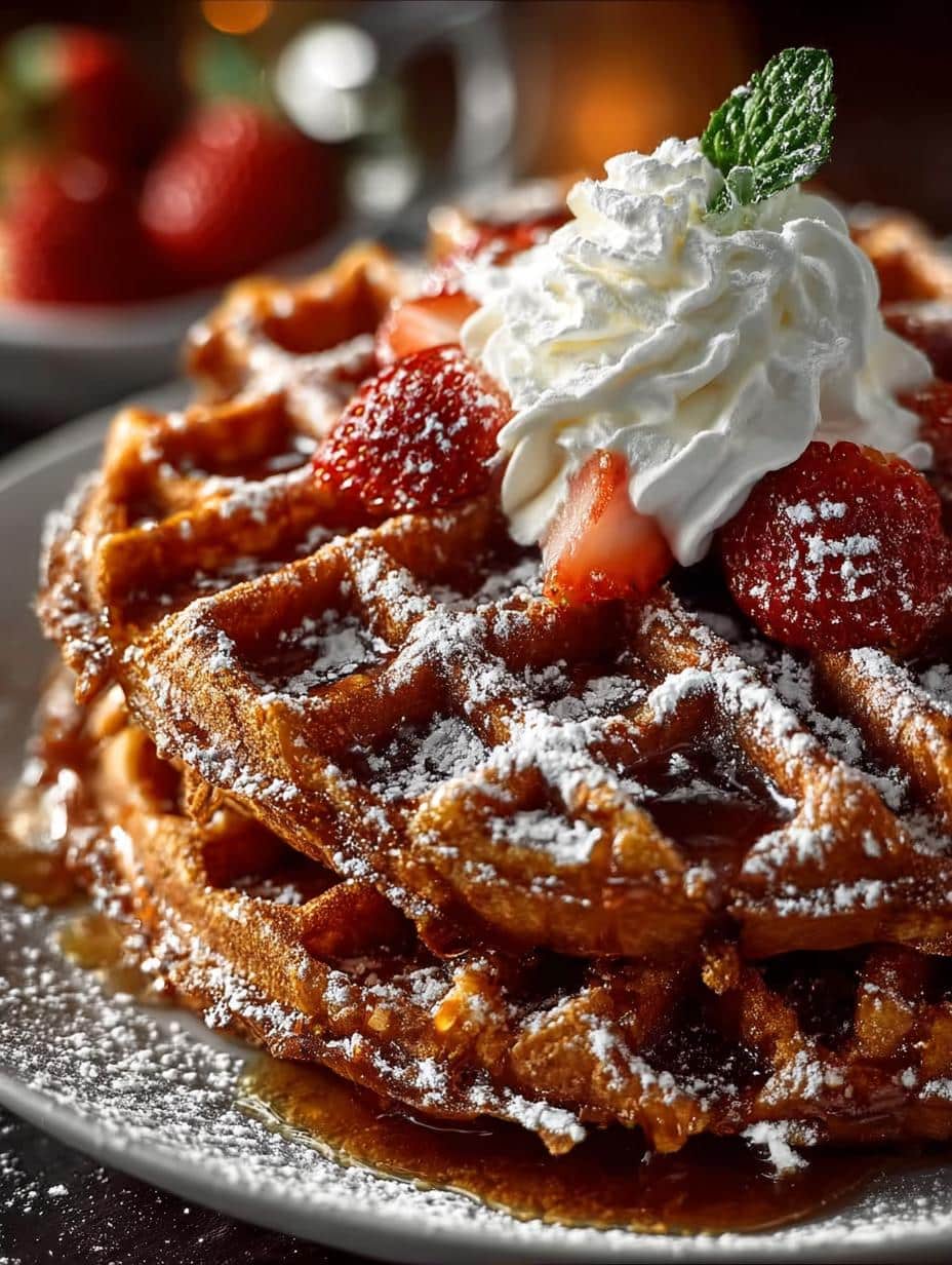 Easy Gingerbread Waffles: A Cozy Holiday Delight - Gingerbread Waffles - additional detail