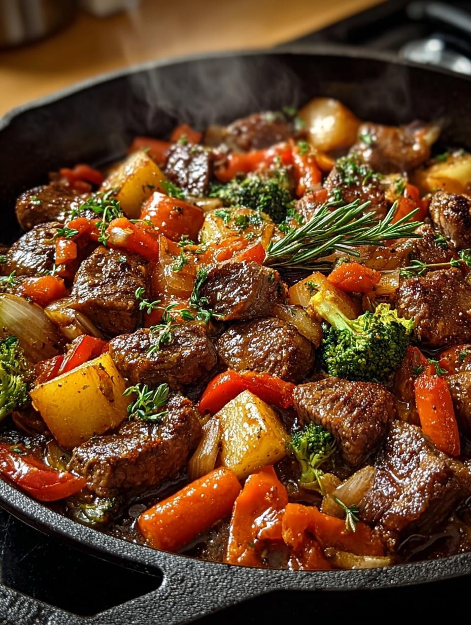 Holiday Beef Veggie Skillet: 5 Bold Flavors for Festivities - Holiday Beef Veggie Skillet - main visual representation