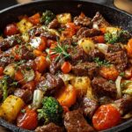Holiday Beef Veggie Skillet