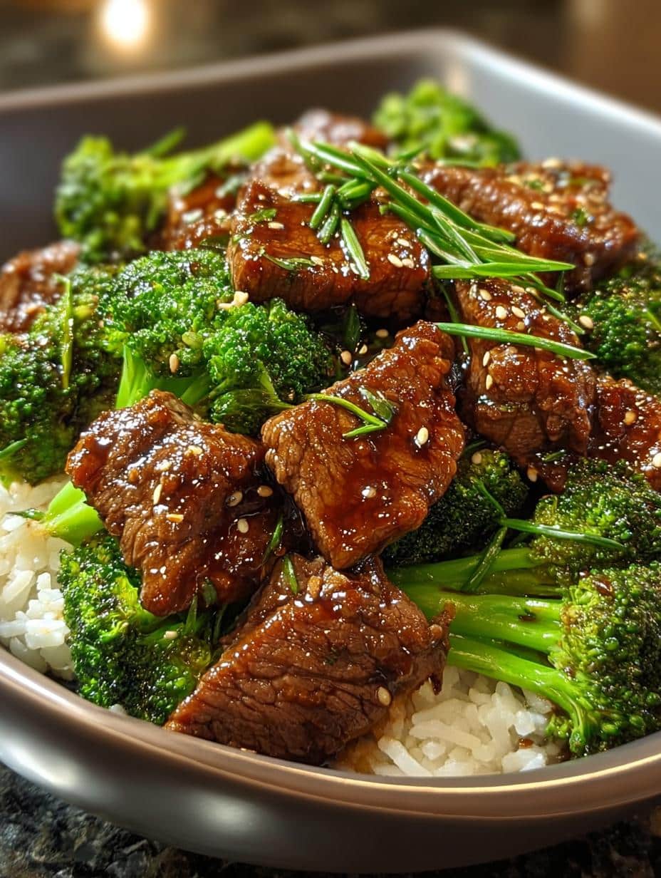 Honey Mustard Beef Broccoli