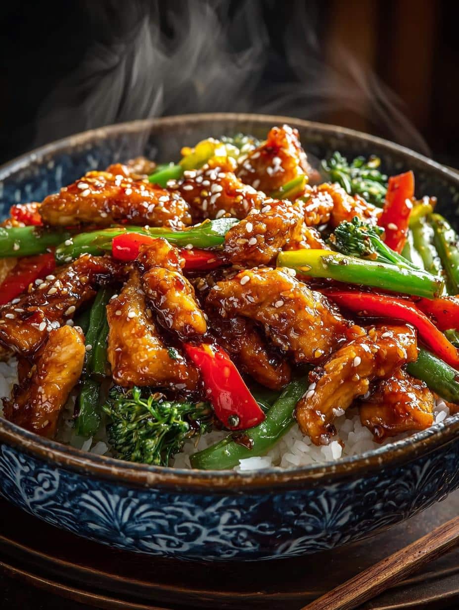 Delicious Hot Honey Chicken Veggie Skillet Recipe - Hot Honey Chicken Veggie - main visual representation