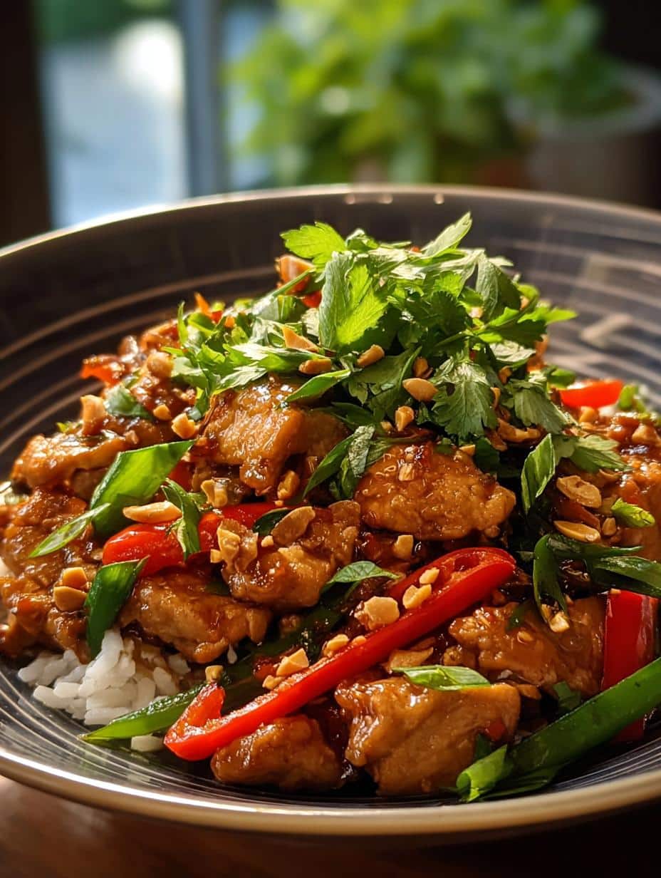 Irresistibly Spicy Thai Peanut Chicken Stir Fry Magic - Irresistibly Spicy Thai Peanut - additional detail