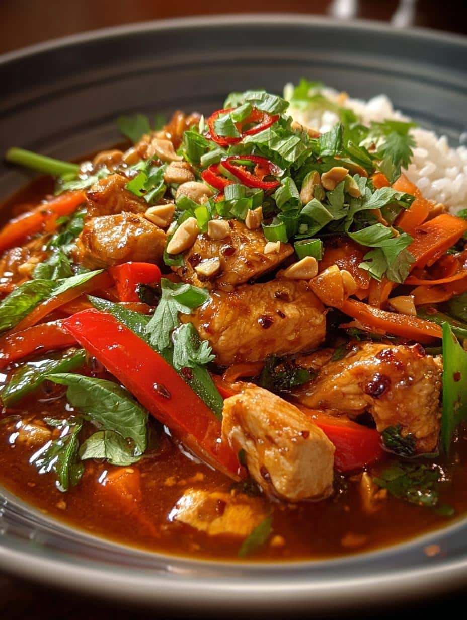 Irresistibly Spicy Thai Peanut