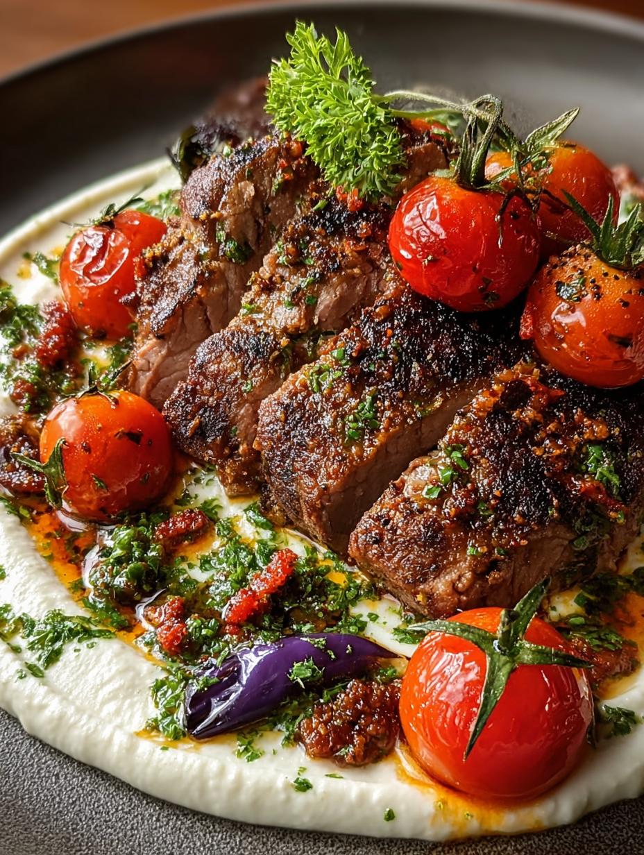 Lamb with Creamy Eggplant