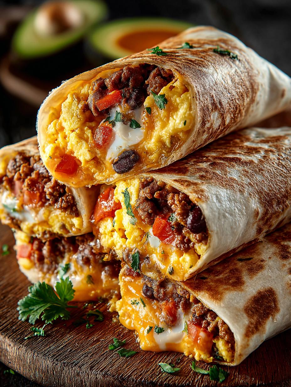 Loaded Cheesy Breakfast Burritos: 6 Satisfying Ideas - Loaded Cheesy Breakfast Burritos - additional detail